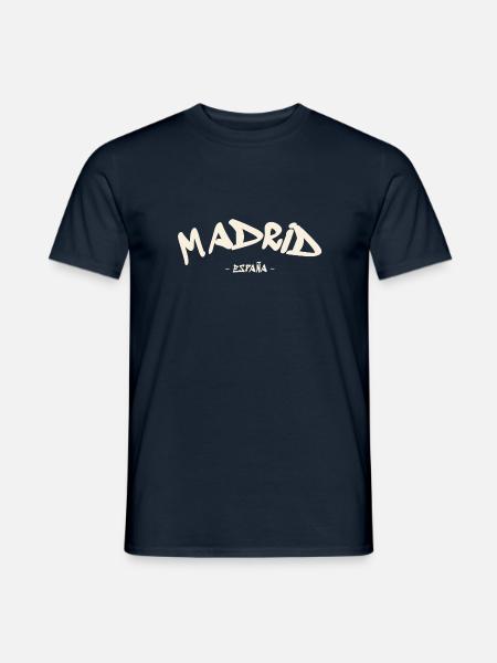 Madryt - Hiszpania - Hiszpania - Hiszpania - T-shirt męski - granatowy