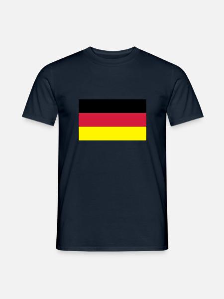 Deutschlandflagge - Männer T-Shirt - Navy