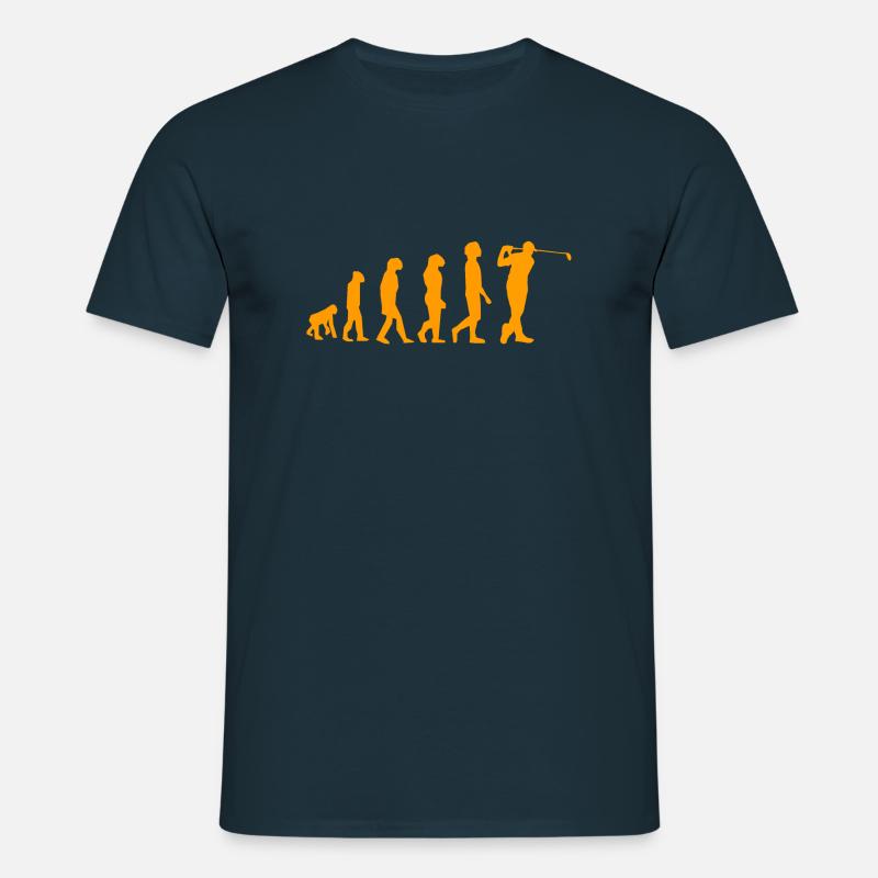 Golf evolution - Männer T-Shirt - Navy