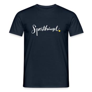 Une maison de sport. - T-shirt homme - marine - Devant - AI Model Male 178 light (178cm)