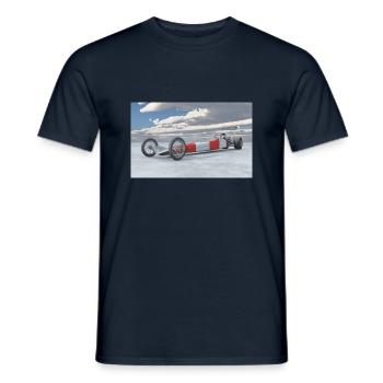 Dragster Fahrzeug - Männer T-Shirt - Navy - Vorne - AI Model Male 178 light (178cm)