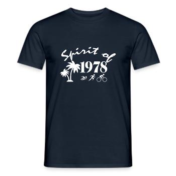Triathlon Natation Vélo Run Marathonun - T-shirt homme - marine - Devant - AI Model Male 178 light (178cm)