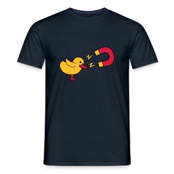 Chick Magnet Womanizer Logo - Men's T-Shirt - navy - Front - AI Model Male 178 light (178cm)