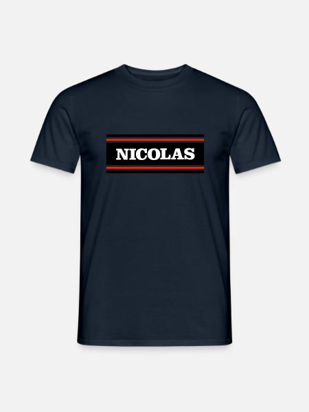NICOLAS - T-shirt homme - marine