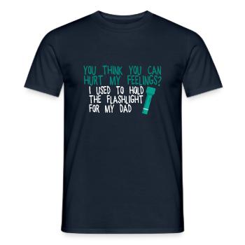 You Think You Can Hurt My Feelings 2 - Men's T-Shirt - navy - Front - AI Model Male 178 light (178cm)