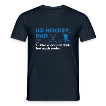 Sport Dad Definition Ice Hockey - Männer T-Shirt - Navy - Vorne - AI Model Male 178 light (178cm)