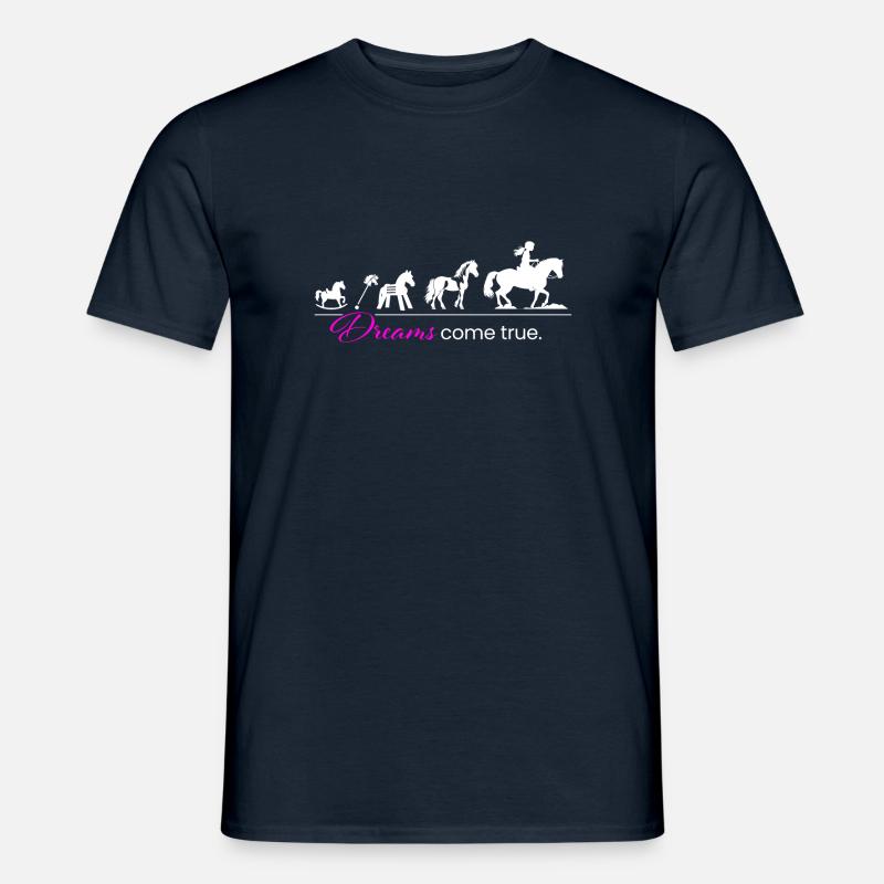 Pferde Traum Evolution - Männer T-Shirt - Navy