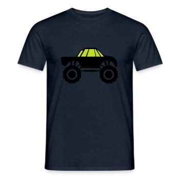camion monstre - T-shirt homme - marine - Devant - AI Model Male 178 light (178cm)