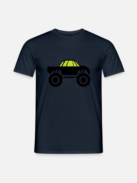 monster truck - Männer T-Shirt - Navy