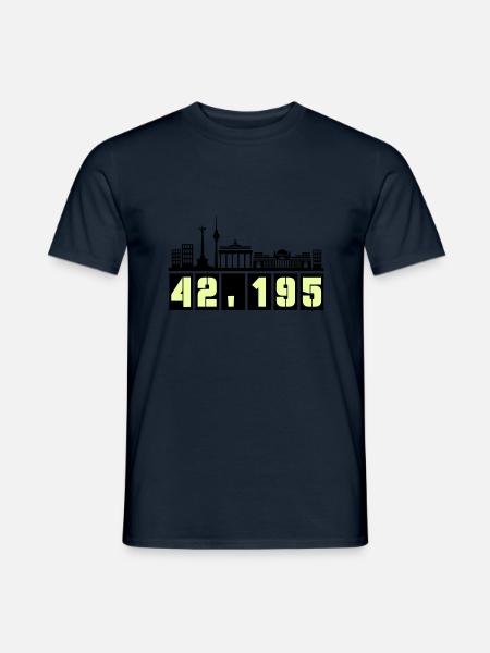 Berlin Skyline Marathon - Men's T-Shirt - navy