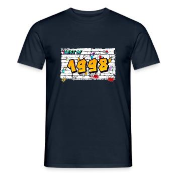 Graffiti audacieux de 1998 – 27 ans de Street Edge - T-shirt homme - marine - Devant - AI Model Male 178 light (178cm)