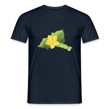 Gurke, die - Männer T-Shirt - Navy - Vorne - AI Model Male 178 light (178cm)