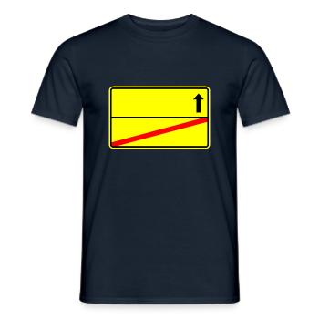 Ortsschild Vorlage - Männer T-Shirt - Navy - Vorne - AI Model Male 178 light (178cm)