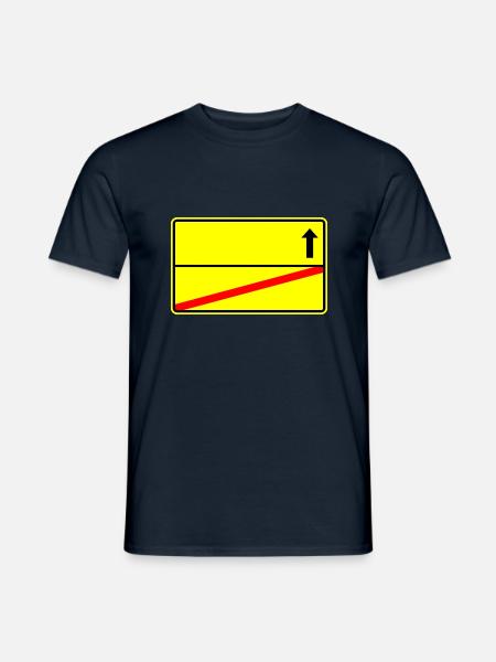 Ortsschild Vorlage - Männer T-Shirt - Navy