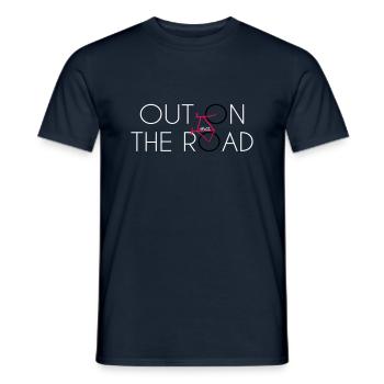 Cycling Out on the road - Fahrrad - Männer T-Shirt - Navy - Vorne - AI Model Male 178 light (178cm)