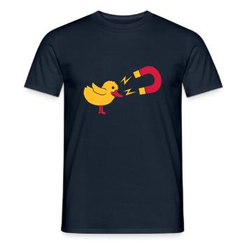 Logo Chick Magnet Womanizer - Men's T-Shirt - navy - Front - AI Model Male 178 light (178cm)
