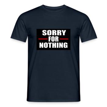 Désolé pour rien - T-shirt homme - marine - Devant - AI Model Male 178 light (178cm)