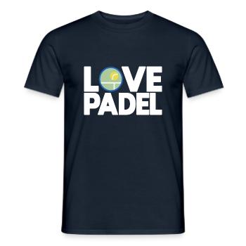 Padel - Geschenk für Padel-Liebhaber - Männer T-Shirt - Navy - Vorne - AI Model Male 178 light (178cm)