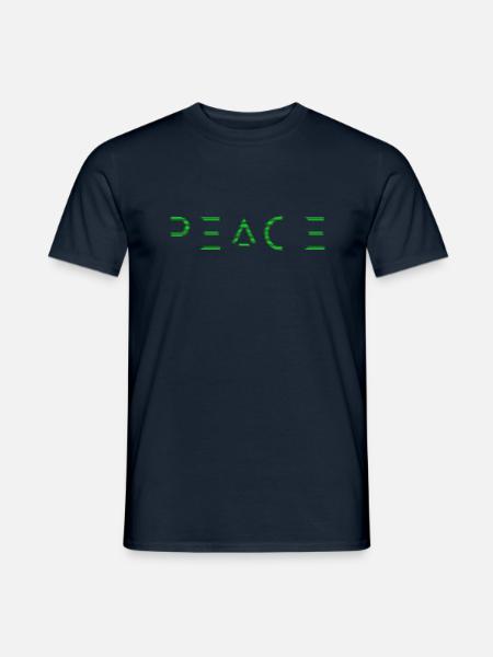 Peace und Frieden für jeden - Männer T-Shirt - Navy