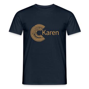 For Karen - Men's T-Shirt - navy - Front - AI Model Male 178 light (178cm)