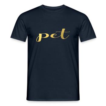 pet Play BDSM fetisch kinky - Männer T-Shirt - Navy - Vorne - AI Model Male 178 light (178cm)