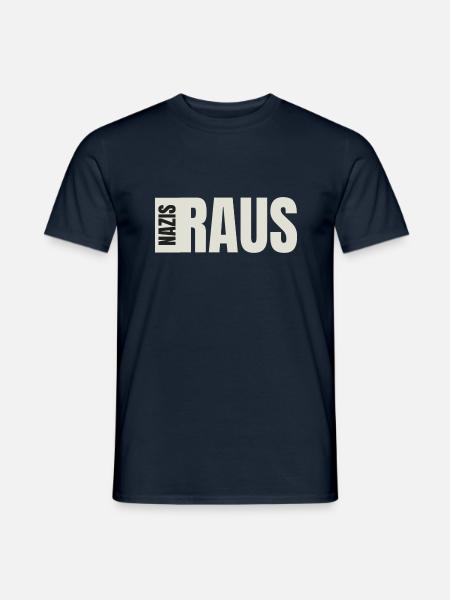 Nazis raus! - Männer T-Shirt - Navy