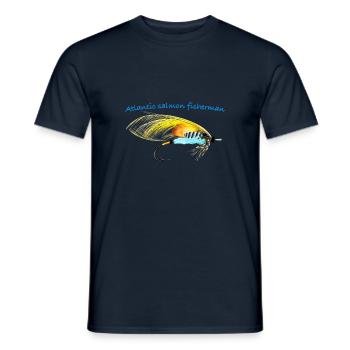 The Chatterer - Men's T-Shirt - navy - Front - AI Model Male 178 light (178cm)