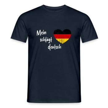 Die Wahl für Deutschland - Männer T-Shirt - Navy - Vorne - AI Model Male 178 light (178cm)