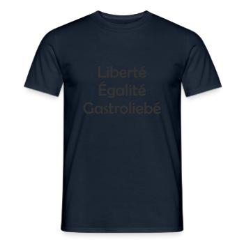 Gastroliebé - Männer T-Shirt - Navy - Vorne - AI Model Male 178 light (178cm)