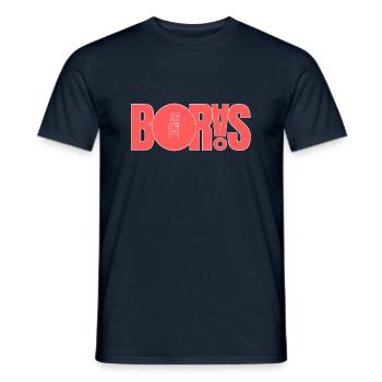 Bor ÅS - Red print - Men's T-Shirt - navy - Front - AI Model Male 178 light (178cm)