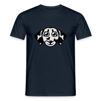 dalmatinischen Hund Cartoon Tiere Kind - Männer T-Shirt - Navy - Vorne - AI Model Male 178 light (178cm)
