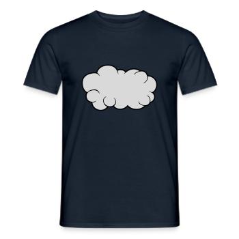 Conception de dessins animés cloud - T-shirt homme - marine - Devant - AI Model Male 178 light (178cm)