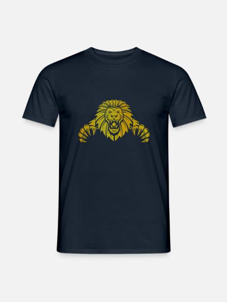 Lion - Männer T-Shirt - Navy
