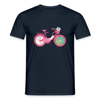 Fahrrad Radfahren Radfahrer Fahrradfahrer Radeln - Männer T-Shirt - Navy - Vorne - AI Model Male 178 light (178cm)
