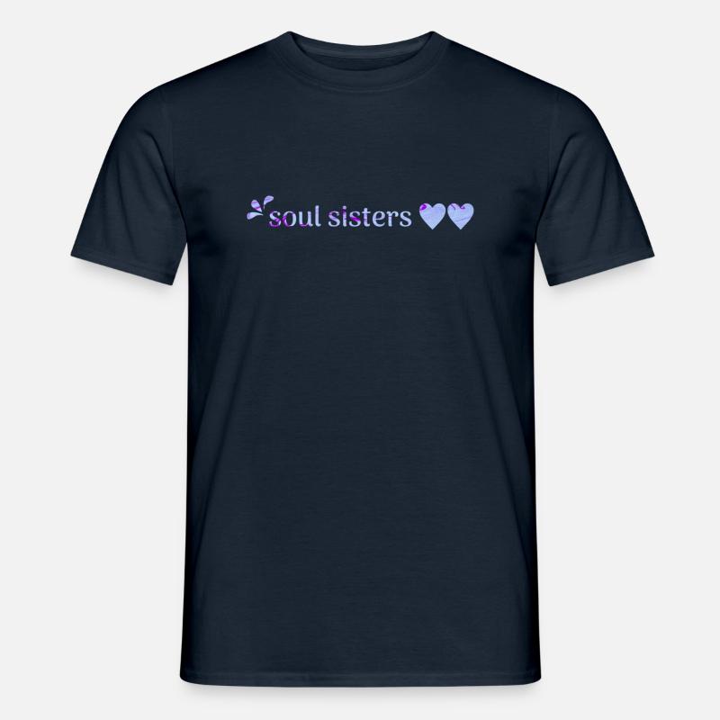 Âmes sœurs - T-shirt homme - marine