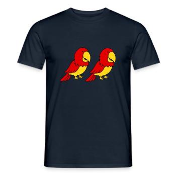 Perroquet 2 - T-shirt homme - marine - Devant - AI Model Male 178 light (178cm)