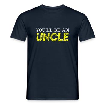 You'll be an uncle gift idea uncle pregnant - Men's T-Shirt - navy - Front - AI Model Male 178 light (178cm)