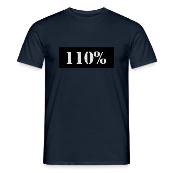 110 - Männer T-Shirt - Navy - Vorne - AI Model Male 178 light (178cm)