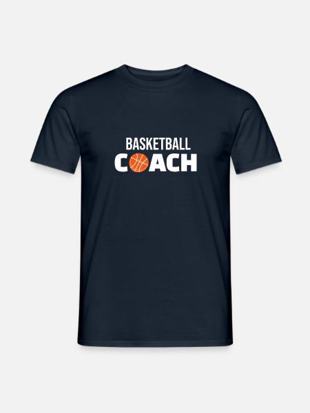 Basketball Coach Trainer Verein - Männer T-Shirt - Navy