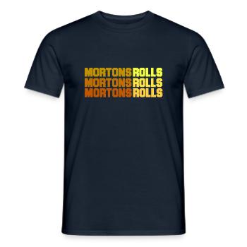 Rouleaux Mortons - T-shirt homme - marine - Devant - AI Model Male 178 light (178cm)