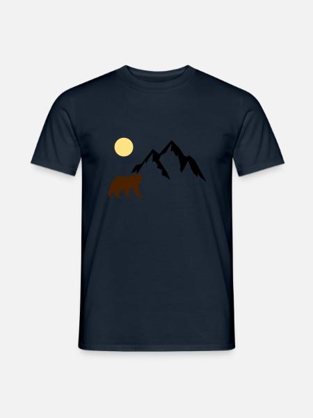 Mountain Bear - Men's T-Shirt - navy