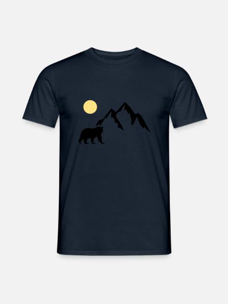 Mountain Bear - Men's T-Shirt - navy