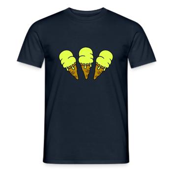 Ice Cream Ice Cream 3 - Men's T-Shirt - navy - Front - AI Model Male 178 light (178cm)