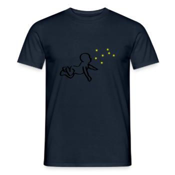 ReNaissance bébé noir Phoenix jaune - T-shirt homme - marine - Devant - AI Model Male 178 light (178cm)