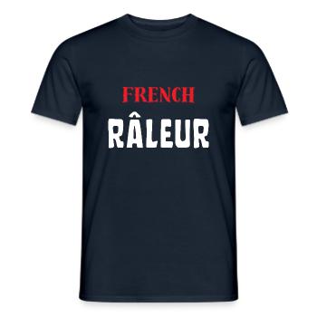 Râleur Français - T-shirt homme - marine - Devant - AI Model Male 178 light (178cm)