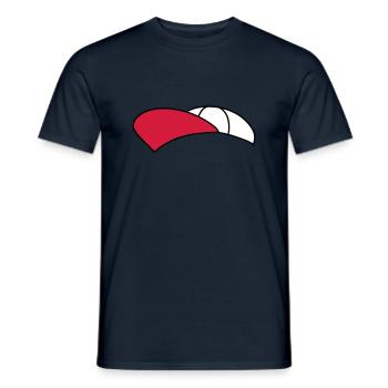 cap hat cap capy headwear cool design cl - Men's T-Shirt - navy - Front - AI Model Male 178 light (178cm)