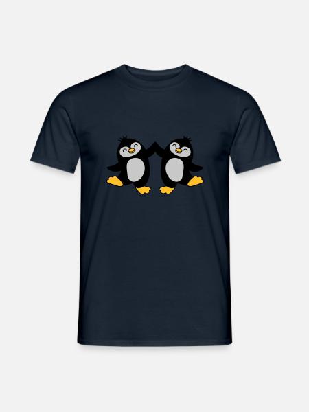 High Five Welcome Penguins - Men's T-Shirt - navy