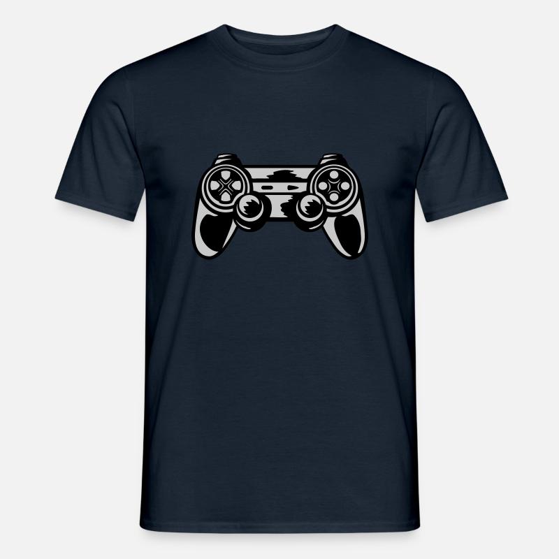 Konsole Retro Controller Gamer - Männer T-Shirt - Navy