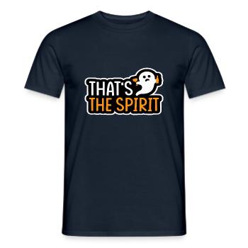 That's The Spirit - Men's T-Shirt - navy - Front - AI Model Male 178 light (178cm)