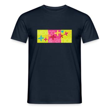 For the love of Mexico - Men's T-Shirt - navy - Front - AI Model Male 178 light (178cm)
